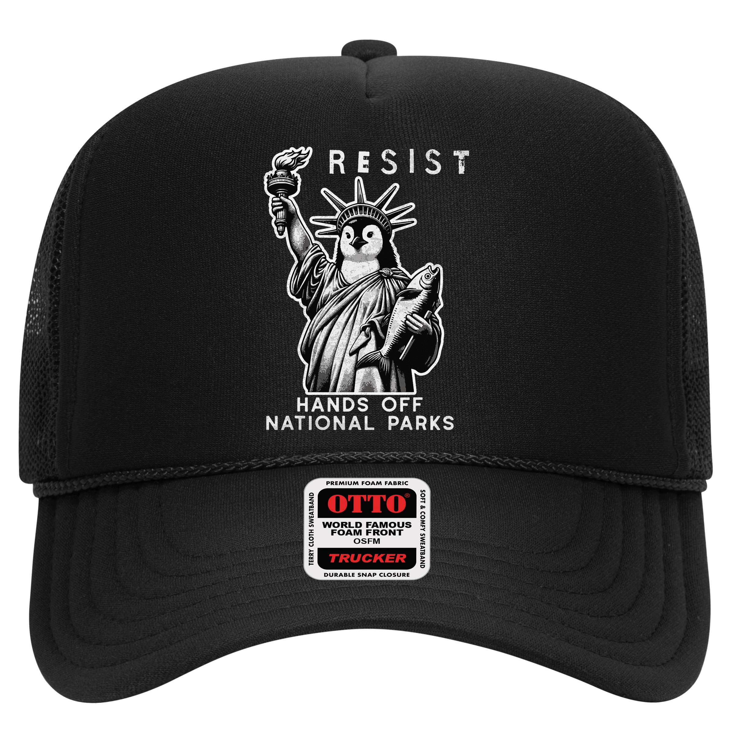 Hands Off National Parks Penguin Resist Protest ALT US Hat