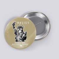Hands Off National Parks Penguin Resist Protest ALT US Button