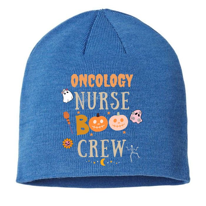 Halloween Oncology Nurse Boo Crew Cute Gift Sustainable Beanie