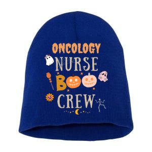 Halloween Oncology Nurse Boo Crew Cute Gift Short Acrylic Beanie