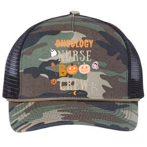 Halloween Oncology Nurse Boo Crew Cute Gift Retro Rope Trucker Hat Cap