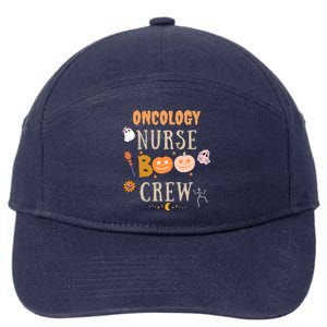 Halloween Oncology Nurse Boo Crew Cute Gift 7-Panel Snapback Hat