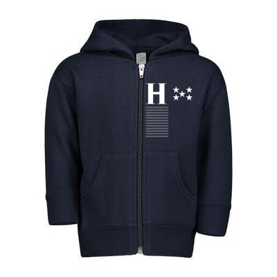 Honduras Soccer Jersey Toddler Zip Fleece Hoodie