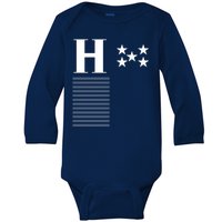 Honduras Soccer Jersey Baby Long Sleeve Bodysuit