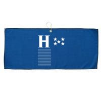 Honduras Soccer Jersey Large Microfiber Waffle Golf Towel