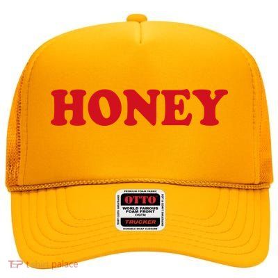 Honey High Crown Mesh Back Trucker Hat