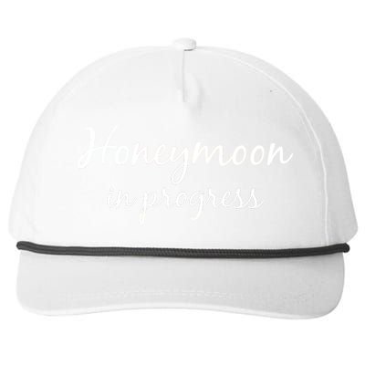 Honeymoon In Progress Snapback Five-Panel Rope Hat