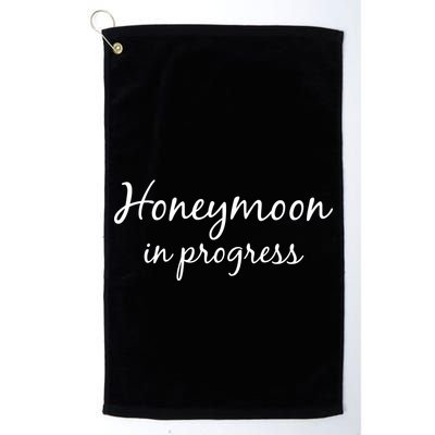 Honeymoon In Progress Golf Towel