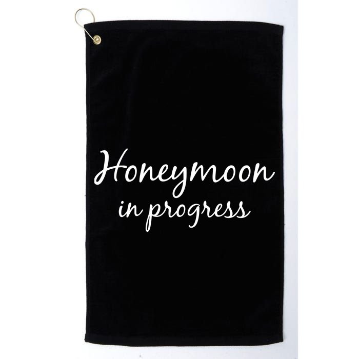 Honeymoon In Progress Golf Towel