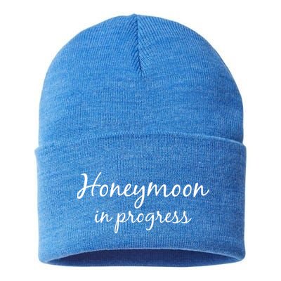 Honeymoon In Progress Sustainable Knit Beanie