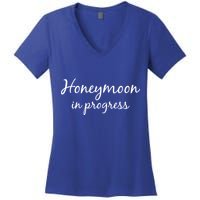 Honeymoon In Progress Women's V-Neck T-Shirt