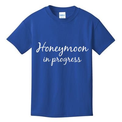 Honeymoon In Progress Kids T-Shirt