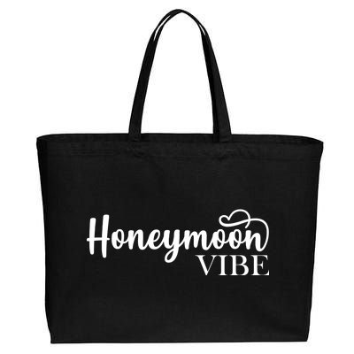 Honeymoon Vibe Cotton Canvas Jumbo Tote