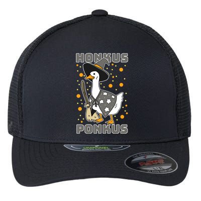 Honkus Ponkus Funny Duck Halloween Flexfit Unipanel Trucker Cap