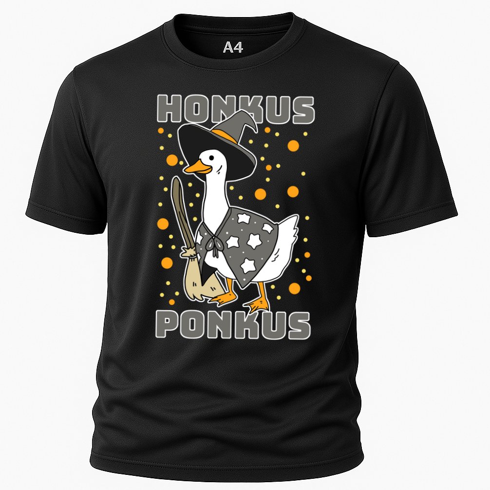 Honkus Ponkus Funny Duck Halloween Cooling Performance Crew T-Shirt