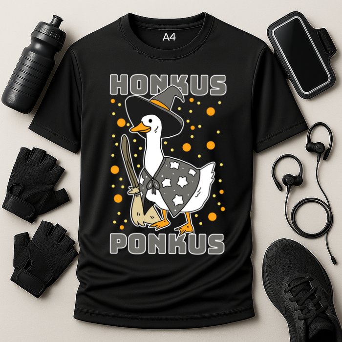 Honkus Ponkus Funny Duck Halloween Cooling Performance Crew T-Shirt