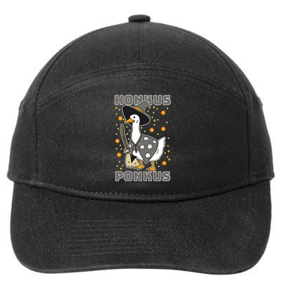 Honkus Ponkus Funny Duck Halloween 7-Panel Snapback Hat