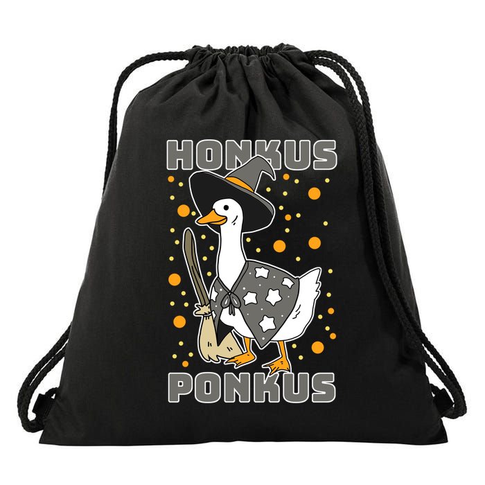 Honkus Ponkus Funny Duck Halloween Drawstring Bag