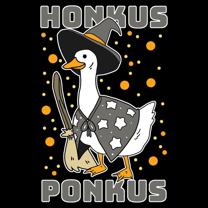 Honkus Ponkus Funny Duck Halloween Poster