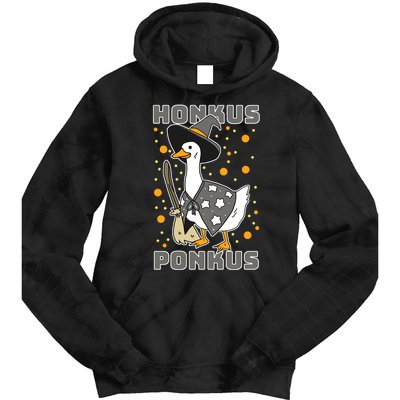 Honkus Ponkus Funny Duck Halloween Tie Dye Hoodie