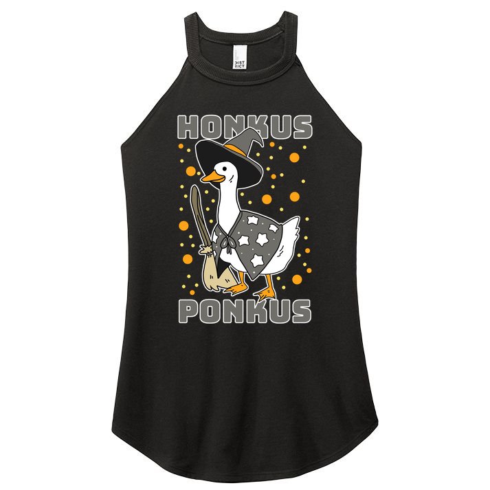 Honkus Ponkus Funny Duck Halloween Women's Perfect Tri Rocker Tank