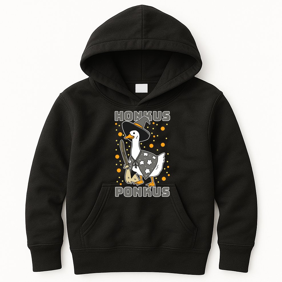 Honkus Ponkus Funny Duck Halloween Kids Hoodie