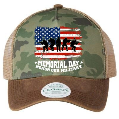 Honor Our Military  Memorial Day Legacy Tie Dye Trucker Hat