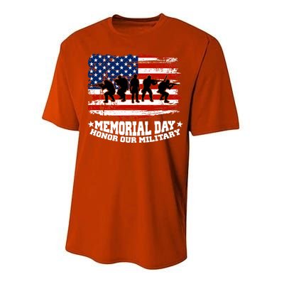 Honor Our Military  Memorial Day Performance Sprint T-Shirt