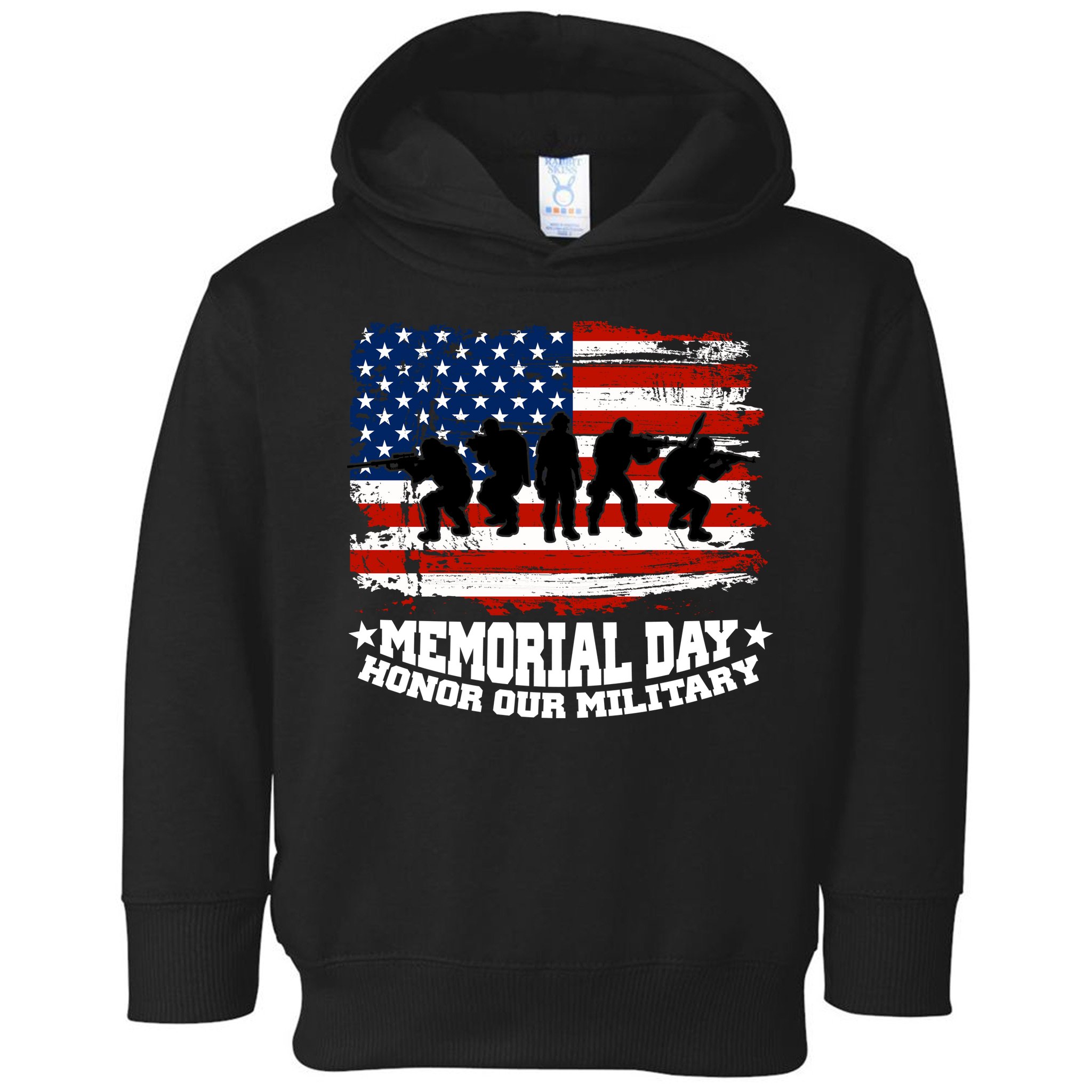 Honor Our Military  Memorial Day Toddler Hoodie