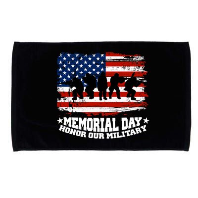 Honor Our Military  Memorial Day Microfiber Hand Towel