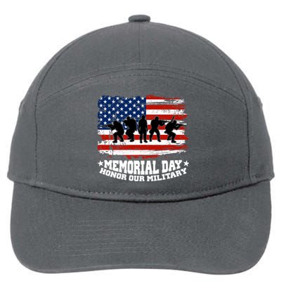 Honor Our Military  Memorial Day 7-Panel Snapback Hat