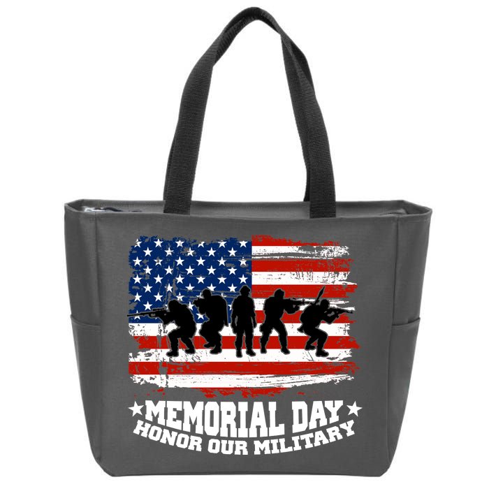 Honor Our Military  Memorial Day Zip Tote Bag