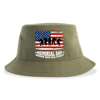 Honor Our Military  Memorial Day Sustainable Bucket Hat