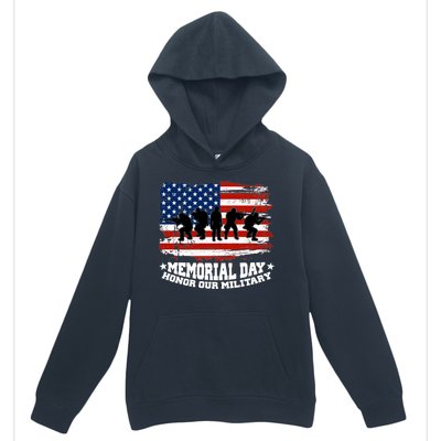 Honor Our Military  Memorial Day Urban Pullover Hoodie