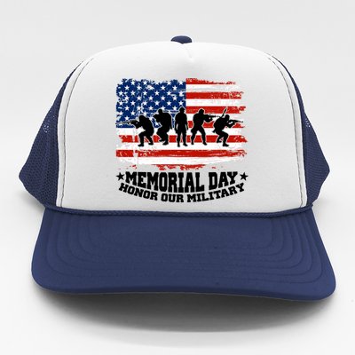 Honor Our Military  Memorial Day Trucker Hat