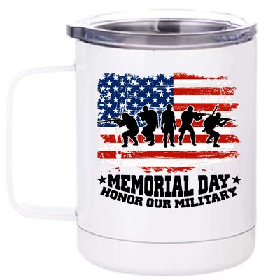 Honor Our Military  Memorial Day 12 oz Stainless Steel Tumbler Cup