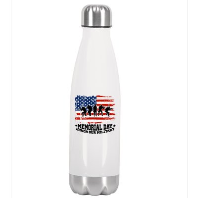 Honor Our Military  Memorial Day Stainless Steel Insulated Water Bottle