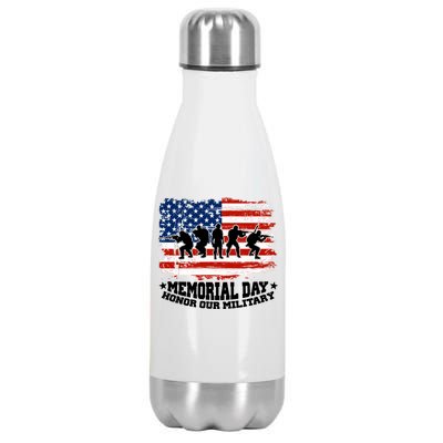 Honor Our Military  Memorial Day Stainless Steel Insulated Water Bottle