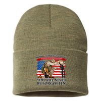 Honor Service Sacrifice You Will Never Be Forgotten Sustainable Knit Beanie