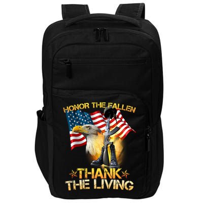 Honor The Fallen Thank The Living Impact Tech Backpack