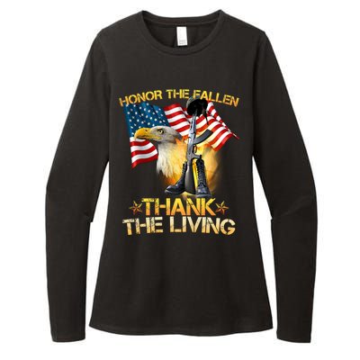 Honor The Fallen Thank The Living Womens CVC Long Sleeve Shirt