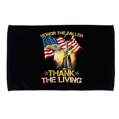 Honor The Fallen Thank The Living Microfiber Hand Towel