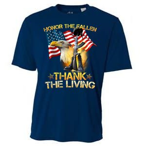 Honor The Fallen Thank The Living Cooling Performance Crew T-Shirt