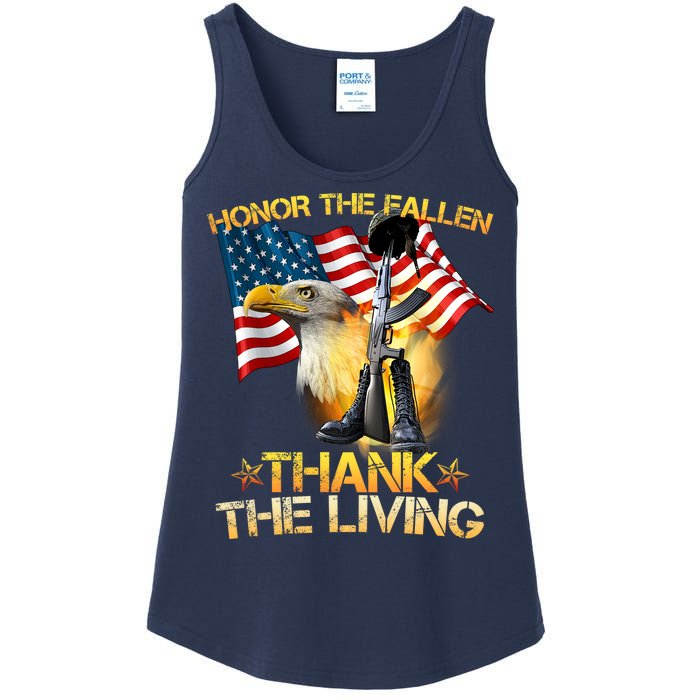 Honor The Fallen Thank The Living Ladies Essential Tank