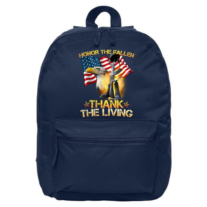 Honor The Fallen Thank The Living 16 in Basic Backpack