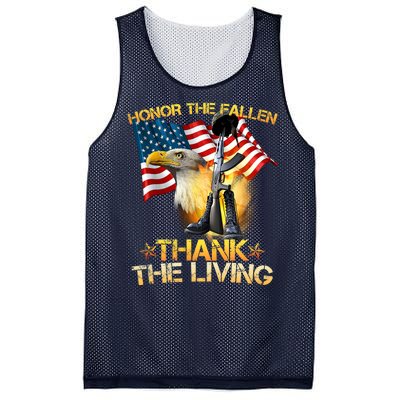 Honor The Fallen Thank The Living Mesh Reversible Basketball Jersey Tank