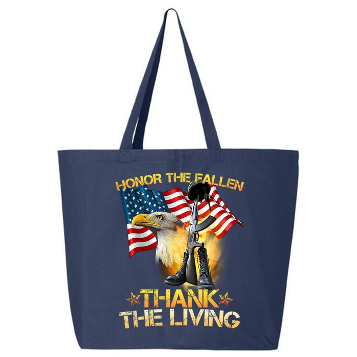 Honor The Fallen Thank The Living 25L Jumbo Tote