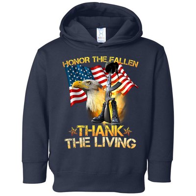 Honor The Fallen Thank The Living Toddler Hoodie