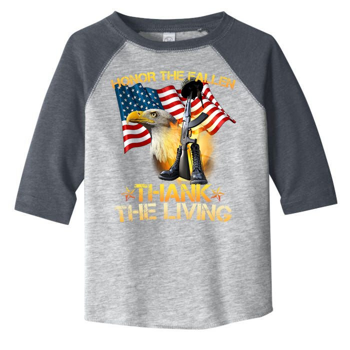 Honor The Fallen Thank The Living Toddler Fine Jersey T-Shirt