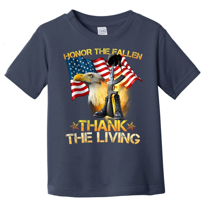 Honor The Fallen Thank The Living Toddler T-Shirt